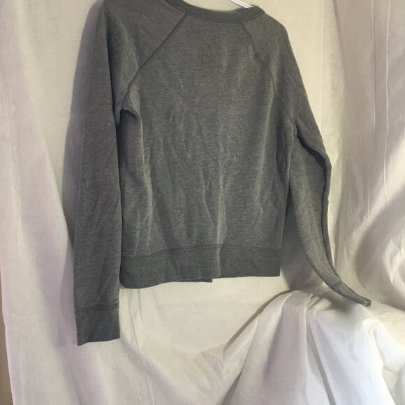Hollister Sweatshirt Med Womans 40" Grey Pink Logo Bird Chest 40" Length 22" - Picture 4 of 6